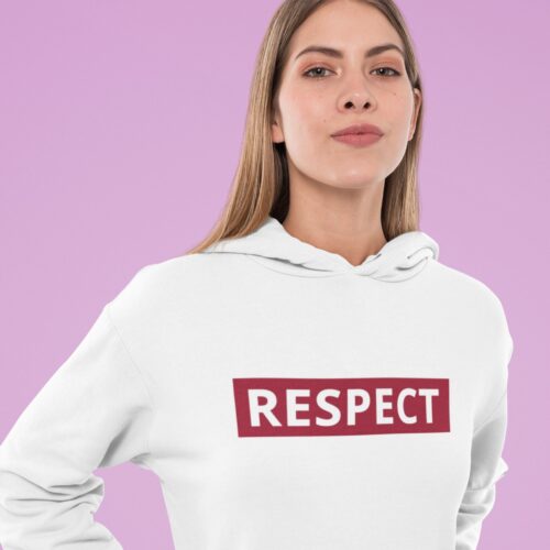 Sweat à capuche Bio femme "Respect"