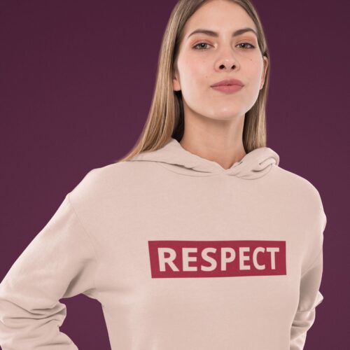 Sweat à capuche Bio femme "Respect" – Image 2