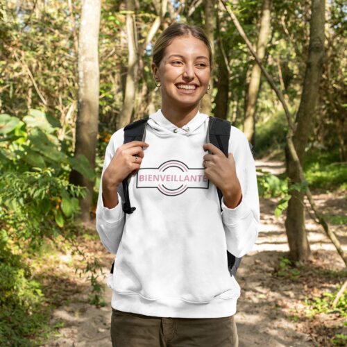 Sweat à capuche Bio femme "Bienveillante"