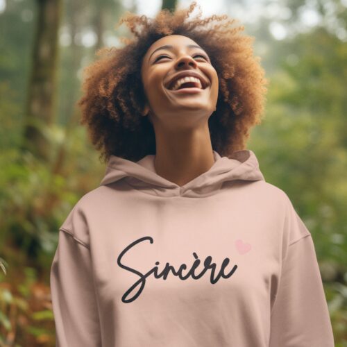 Sweat à capuche Bio femme "Sincère" – Image 2