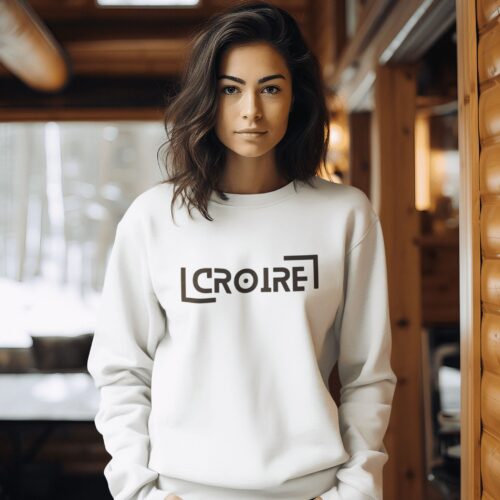 Sweatshirt Bio femme "Croire"