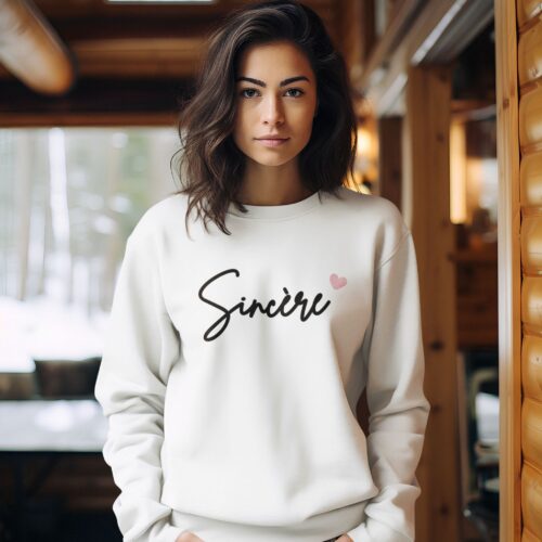 Sweatshirt Bio femme "Sincère"