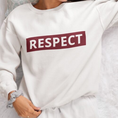 Sweatshirt Bio femme "Respect"