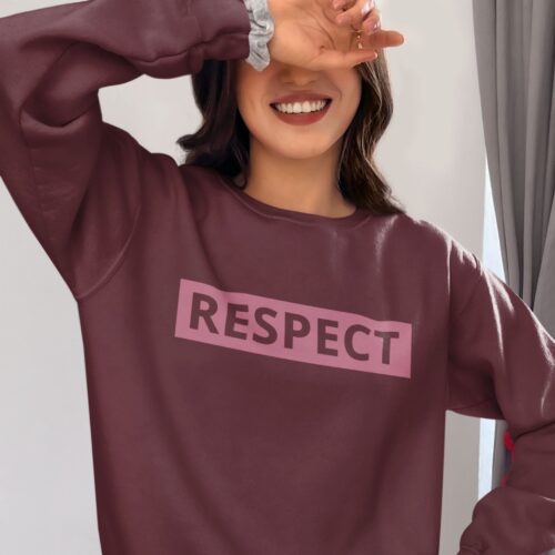 Sweatshirt Bio femme "Respect" – Image 3