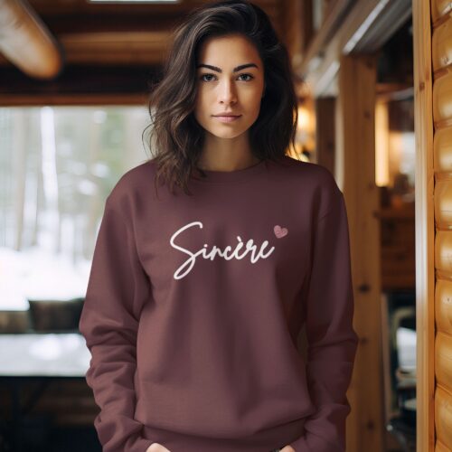 Sweatshirt Bio femme "Sincère" – Image 3