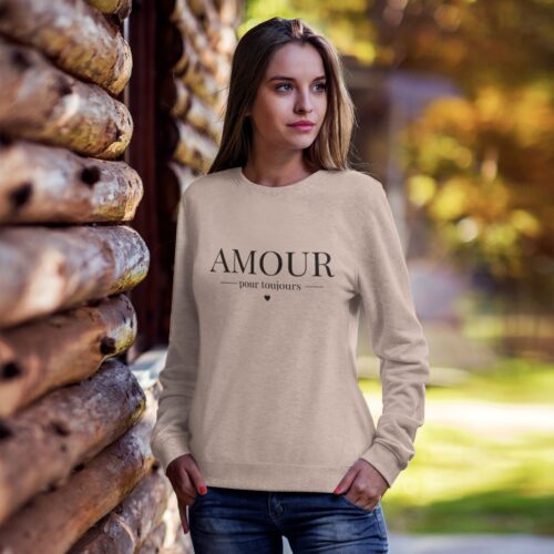 Sweatshirt Bio femme "Amour pour toujours" – Image 2