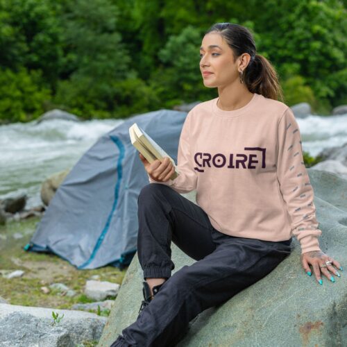 Sweatshirt Bio femme "Croire" – Image 2