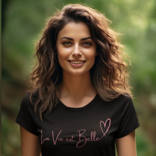 T-shirt Bio femme "La vie est belle" – Image 2